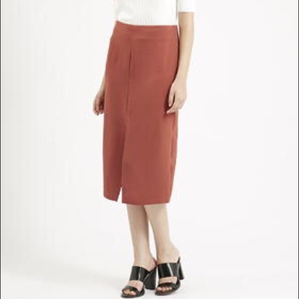 Topshop Split Front Pencil Midi Skirt